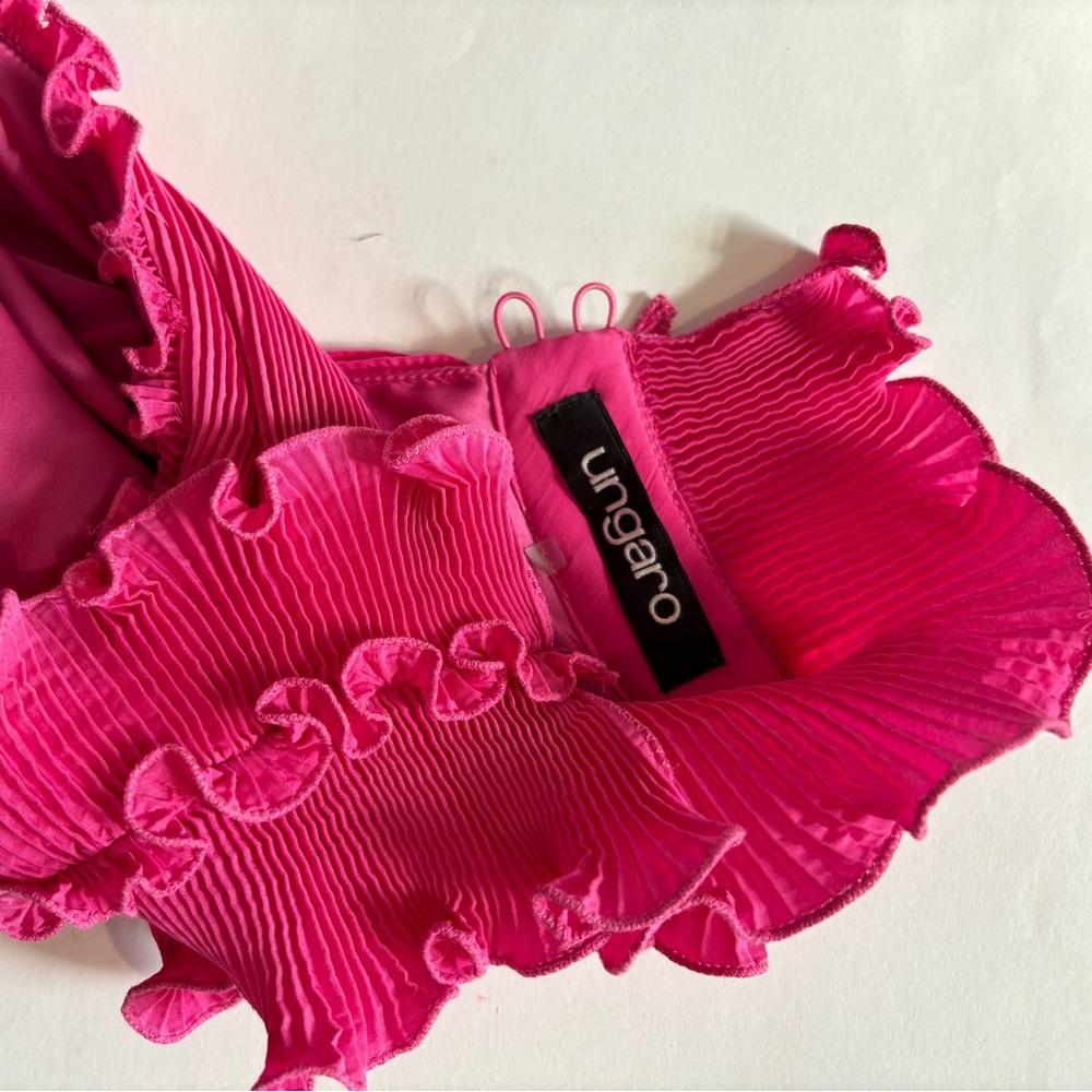 UNGARO Ruffle Dress - Picture 7 of 8